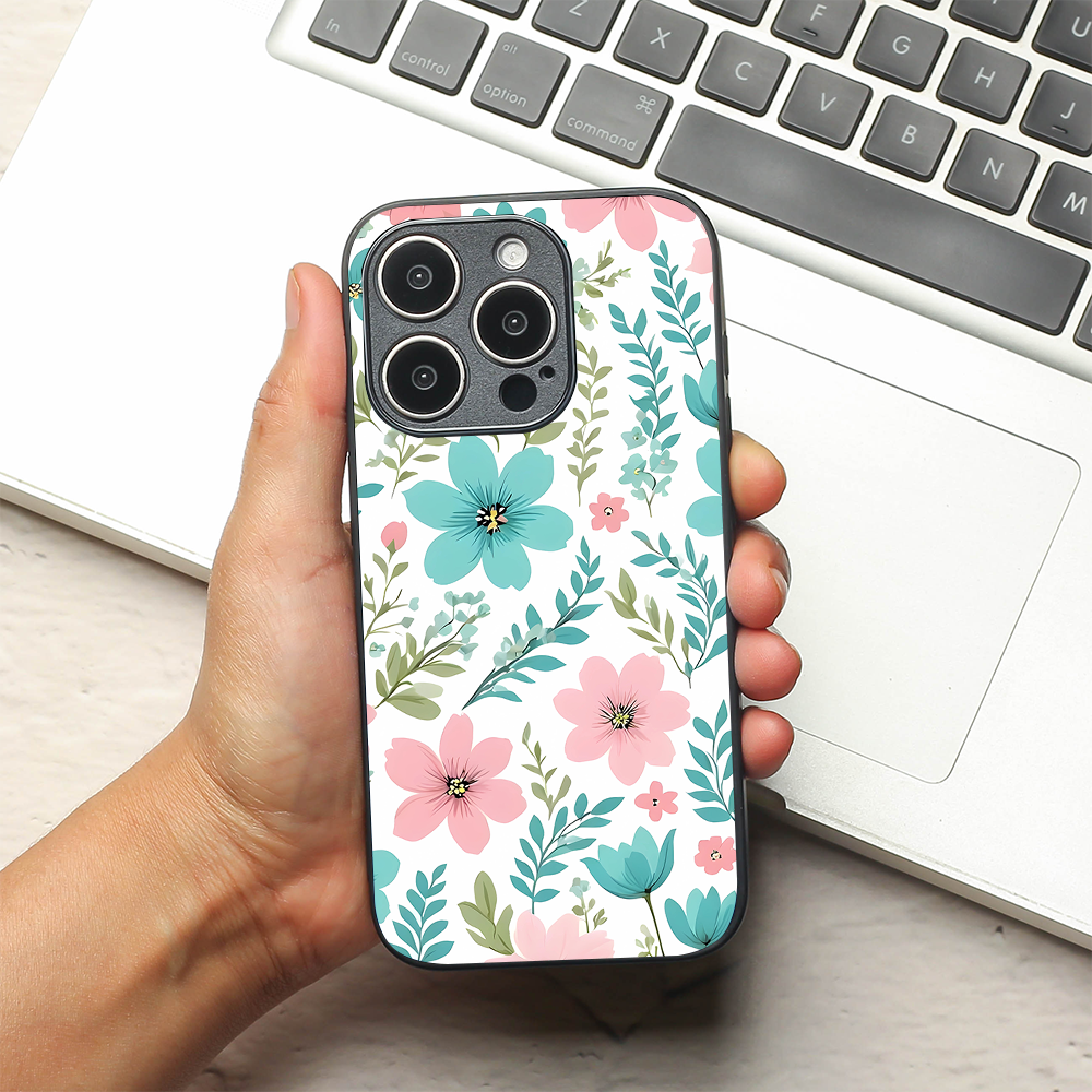 Floral Mist metal back case for Apple Iphone 13 Pro