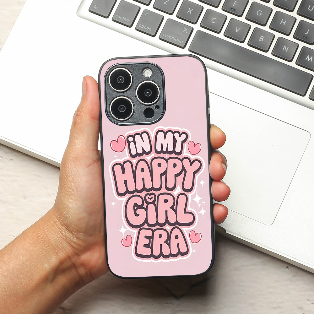 Happy Girl Era metal back case for Apple Iphone 15 Pro