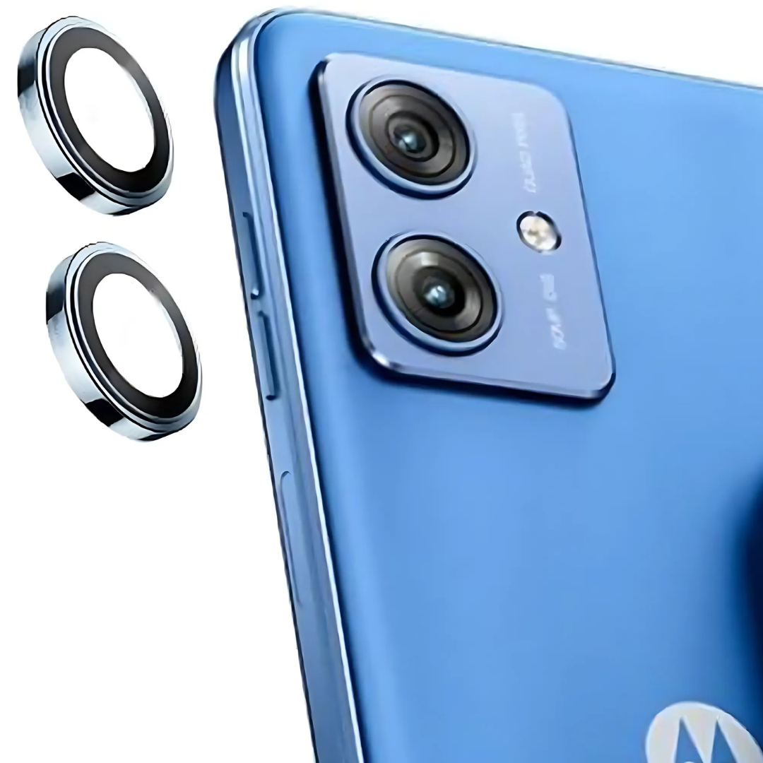 Sierra Blue Metallic camera ring lens guard for Motorola G54