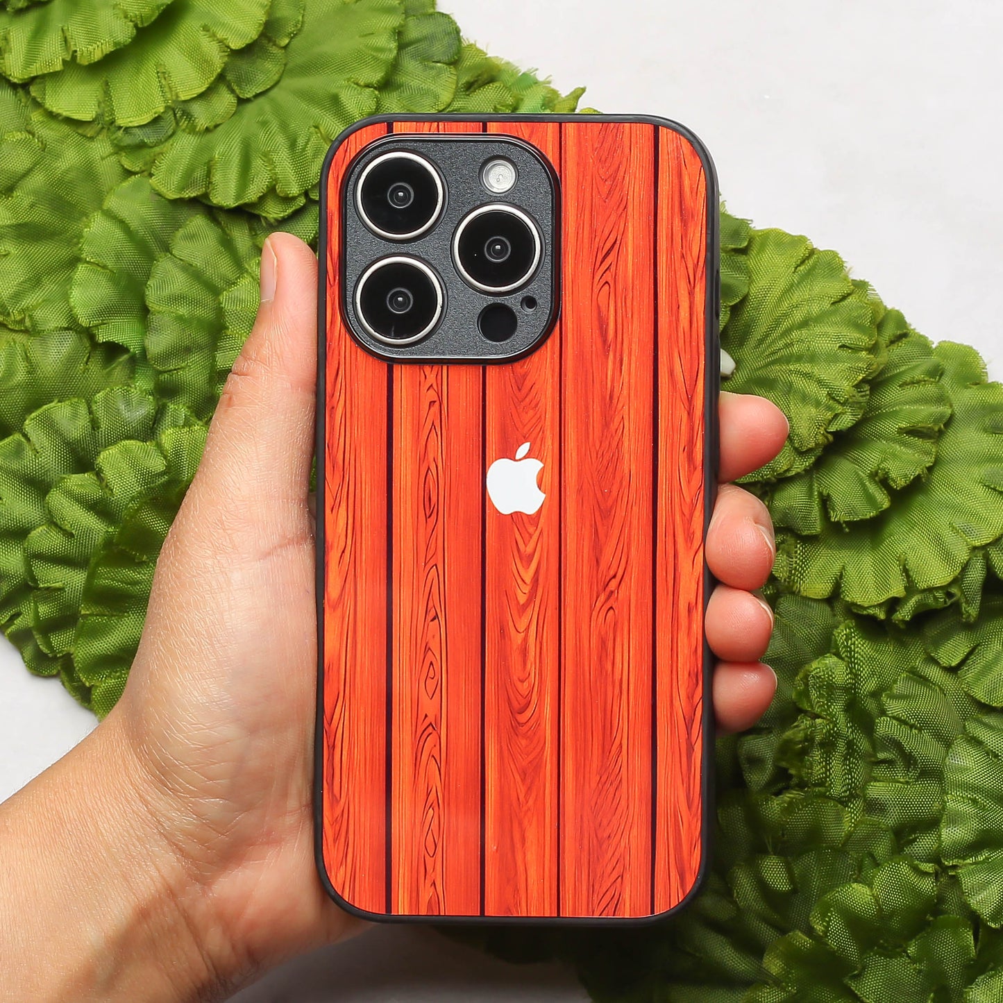 WoodCraft Touch metal back case for Apple Iphone 15 Pro