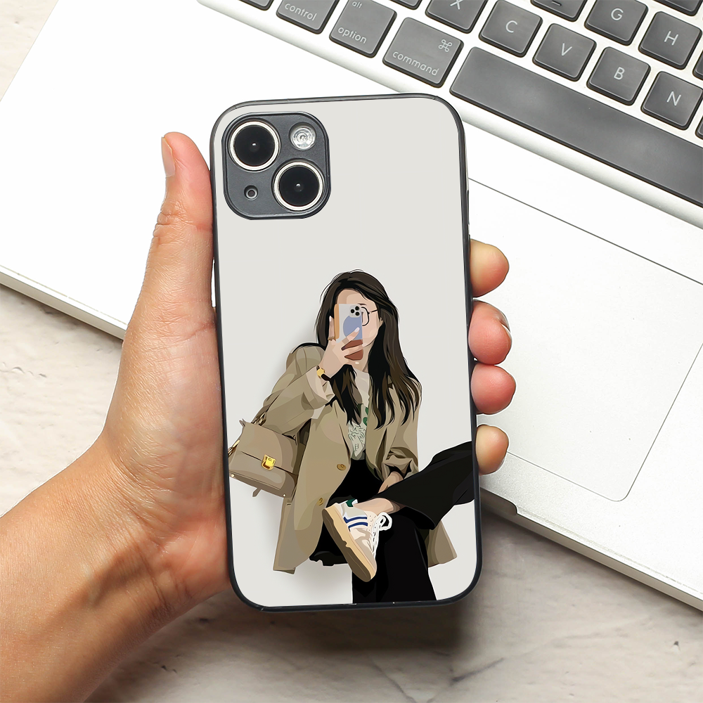 Chic Snap metal back case for Apple Iphone 13