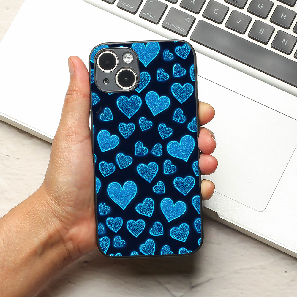 Midnight Romance metal back case for Apple Iphone 15