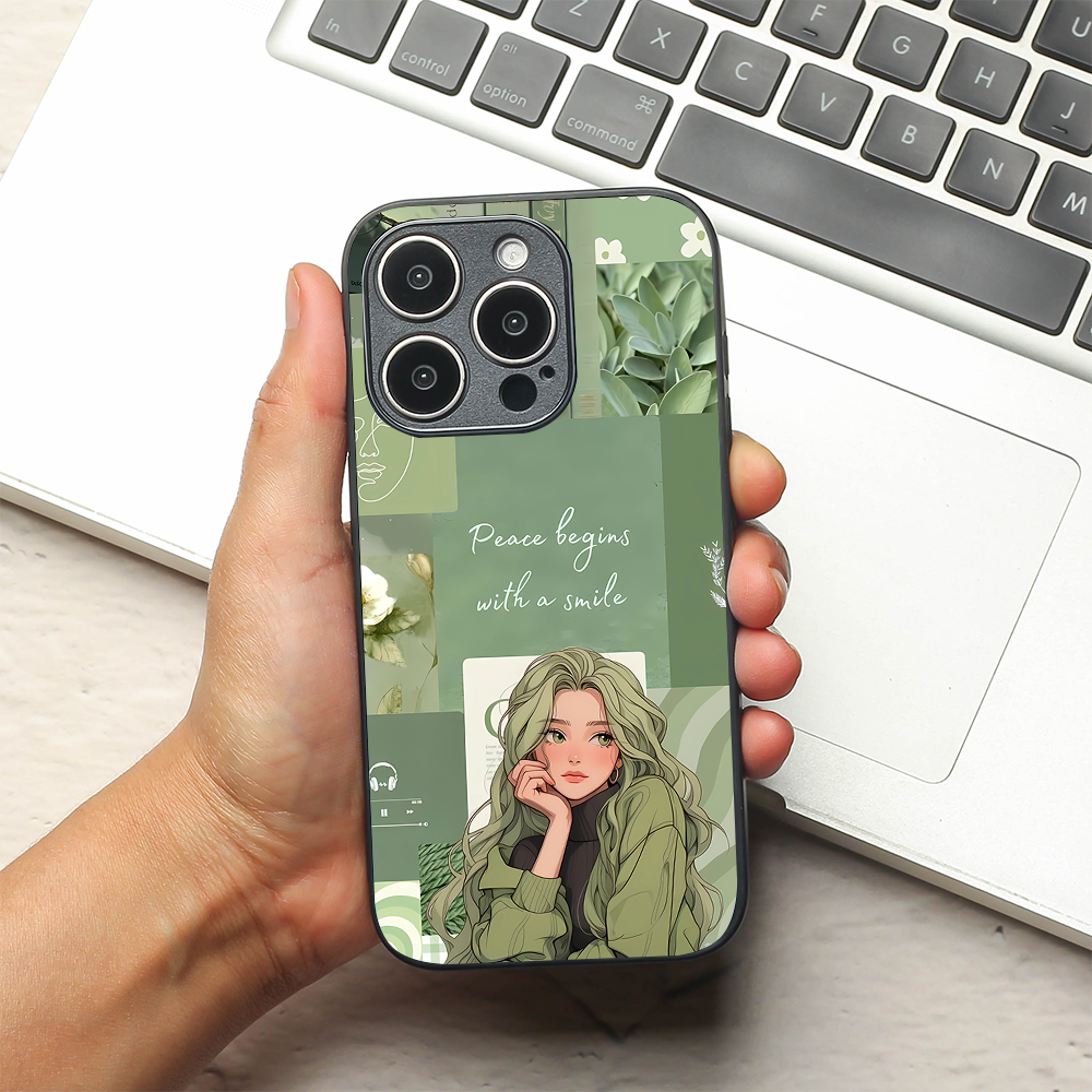 Smiling Soul metal back case for Apple Iphone 15 Pro