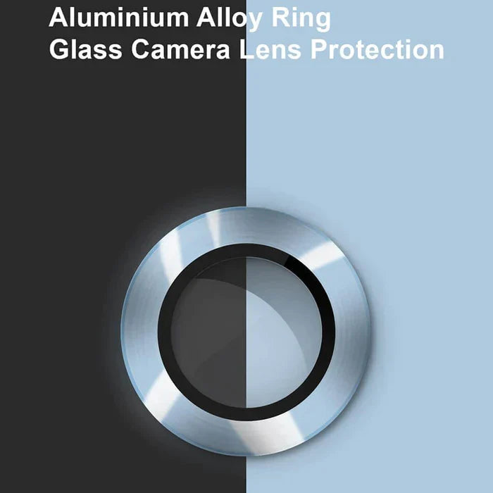 Sierra Blue Metallic camera ring lens guard for Apple iphone 12