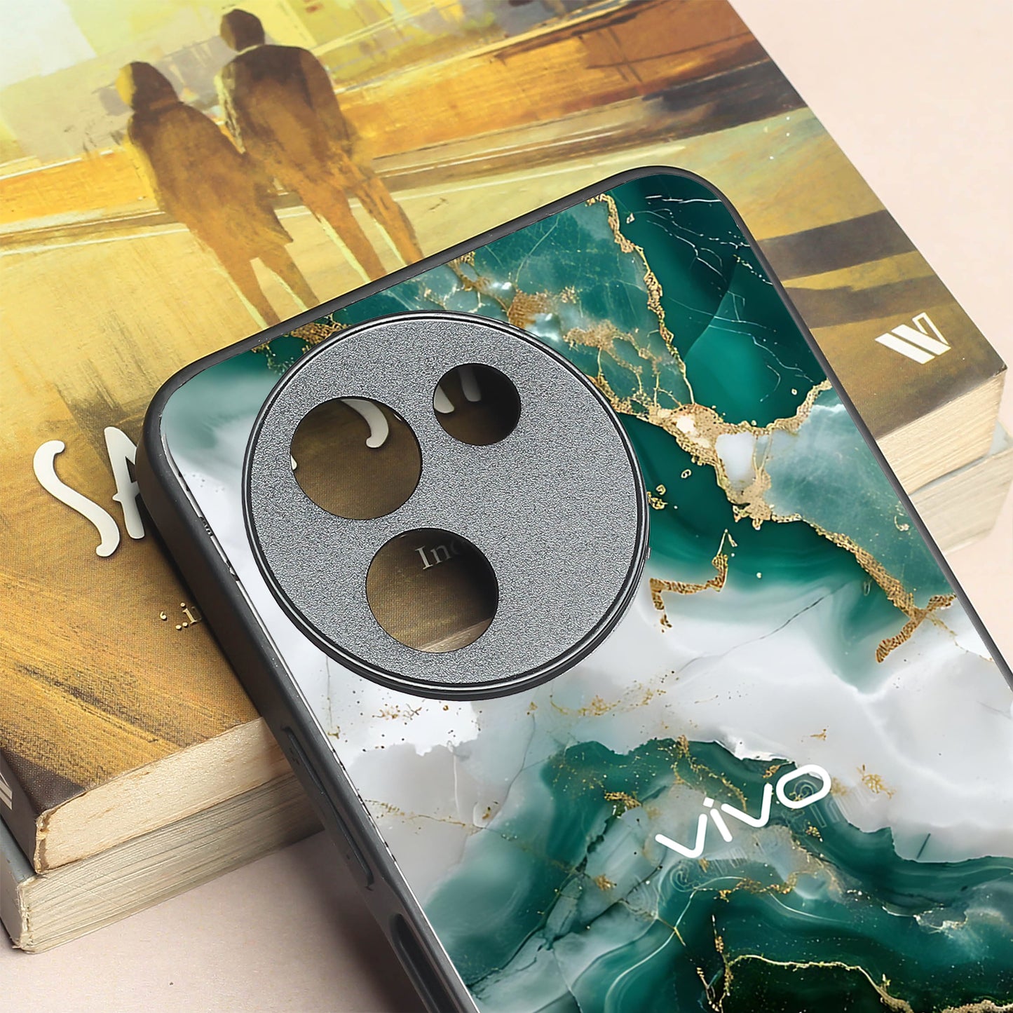Auric Glaze metal back case for Vivo T3X