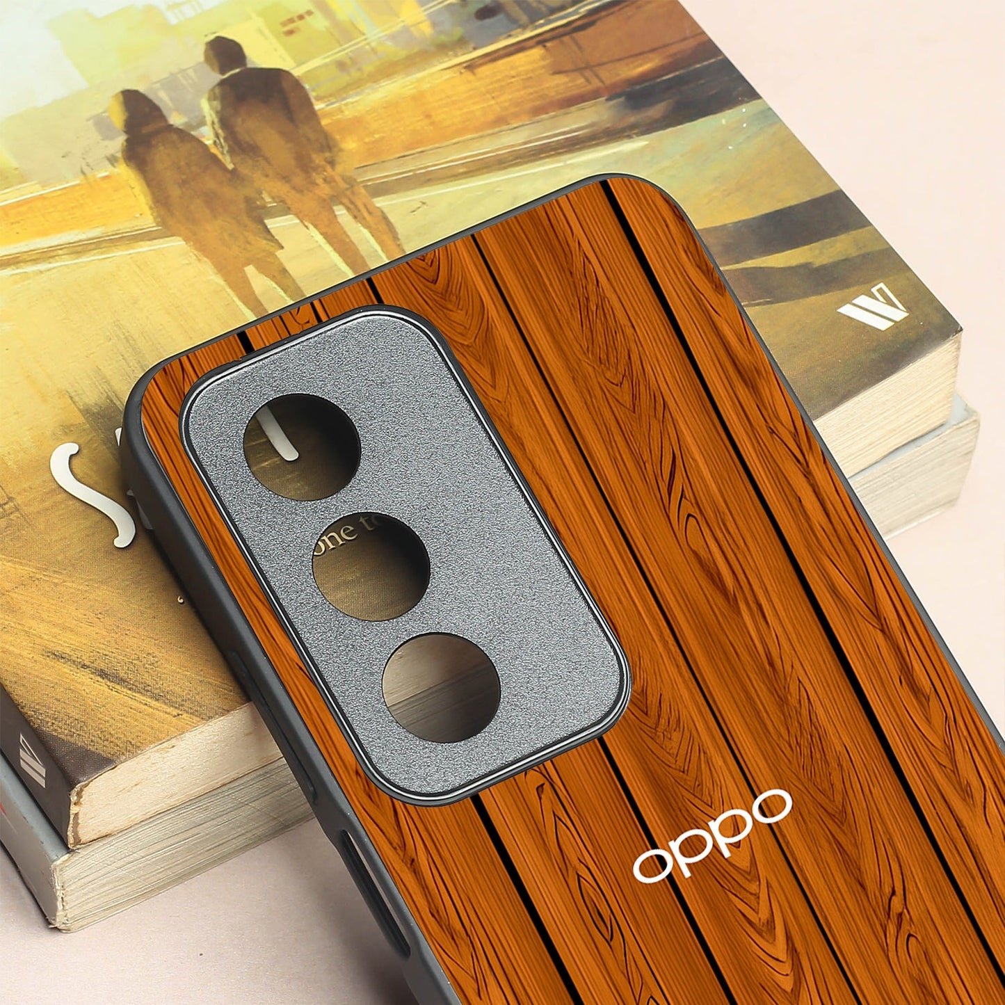 WoodCraft Touch metal back case for Oppo A3 Pro 5g