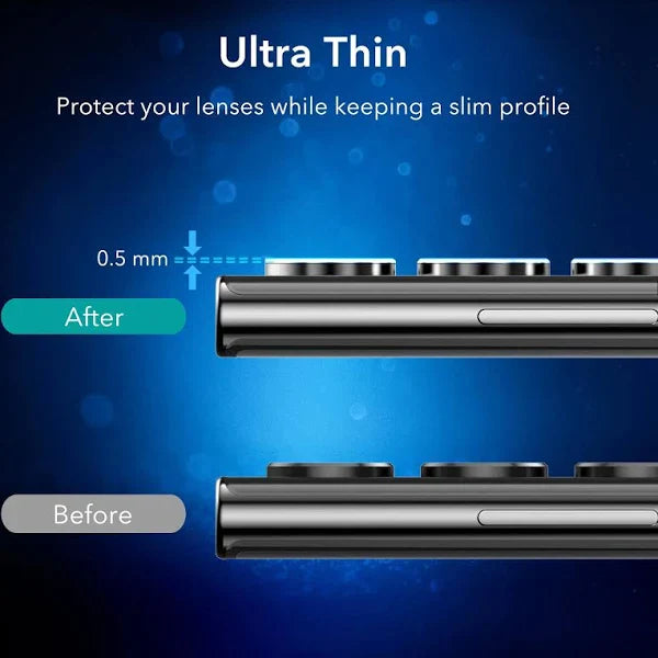 Sierra Blue Metallic camera ring lens guard for Samsung S24 Ultra