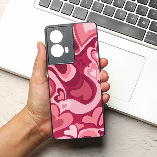 Valentine Wave metal back case for Motorola G85