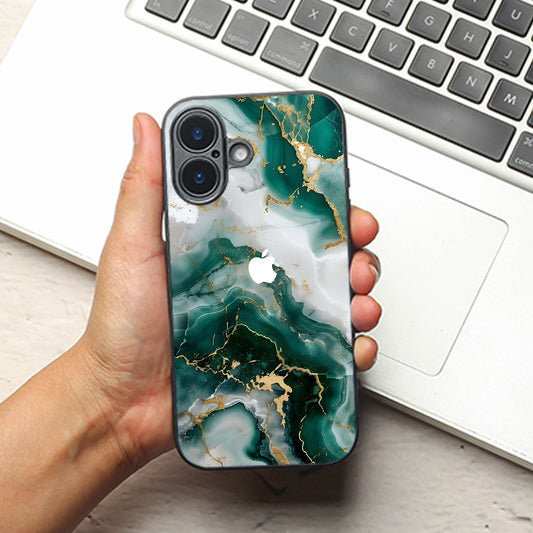 Auric Glaze metal back case for Apple Iphone 16