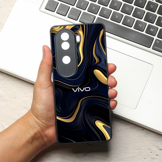 Noir Gold metal back case for Vivo V40e