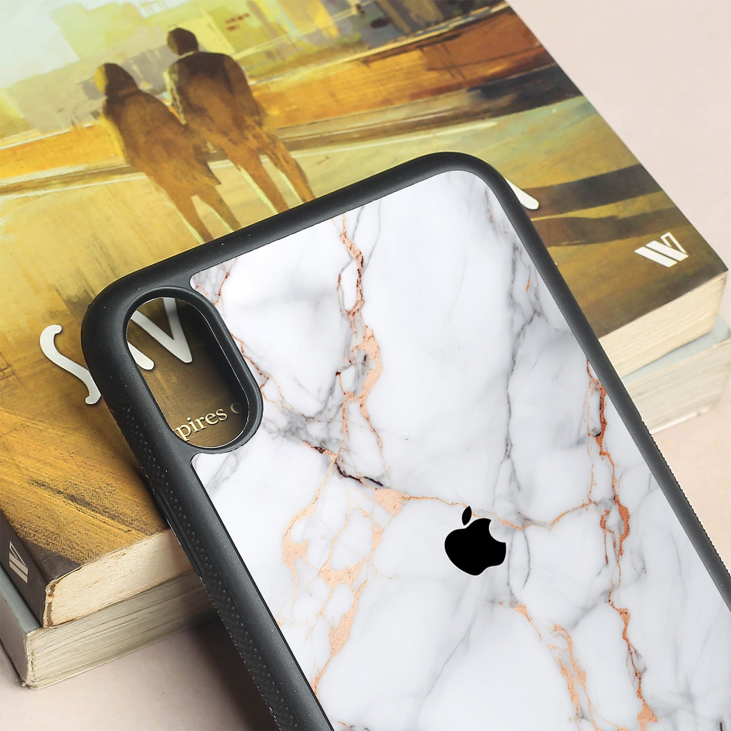 Copper Luxe Marble metal back case for Apple Iphone Xs Max