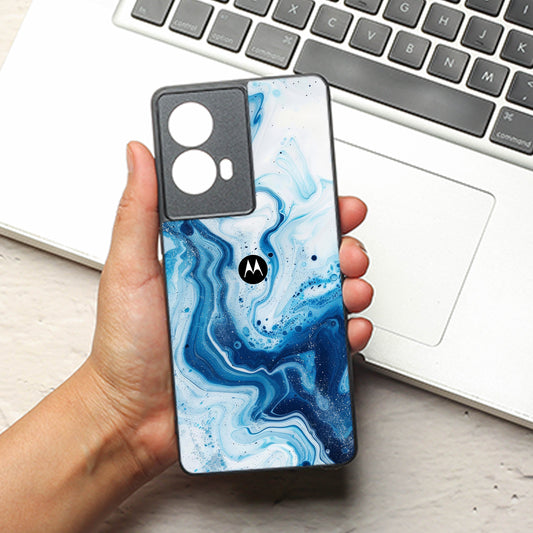 Neptune Swirl metal back case for Motorola G85