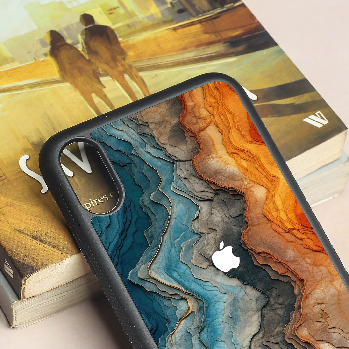 Layered Marble metal back case for Apple Iphone Xs Max