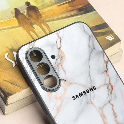 Copper Luxe Marble metal back case for Samsung A56