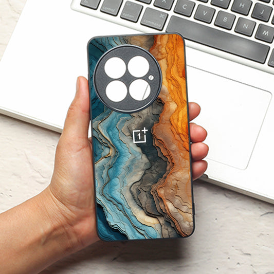 Layered Marble metal back case for Oneplus 13