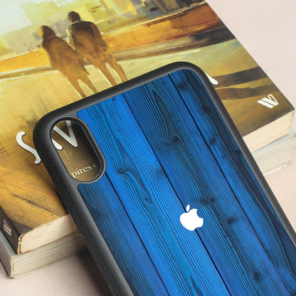 Indigo Planks metal back case for Apple Iphone Xs Max