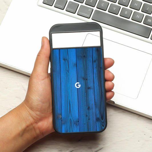 Indigo Planks metal back case for Google Pixel 8