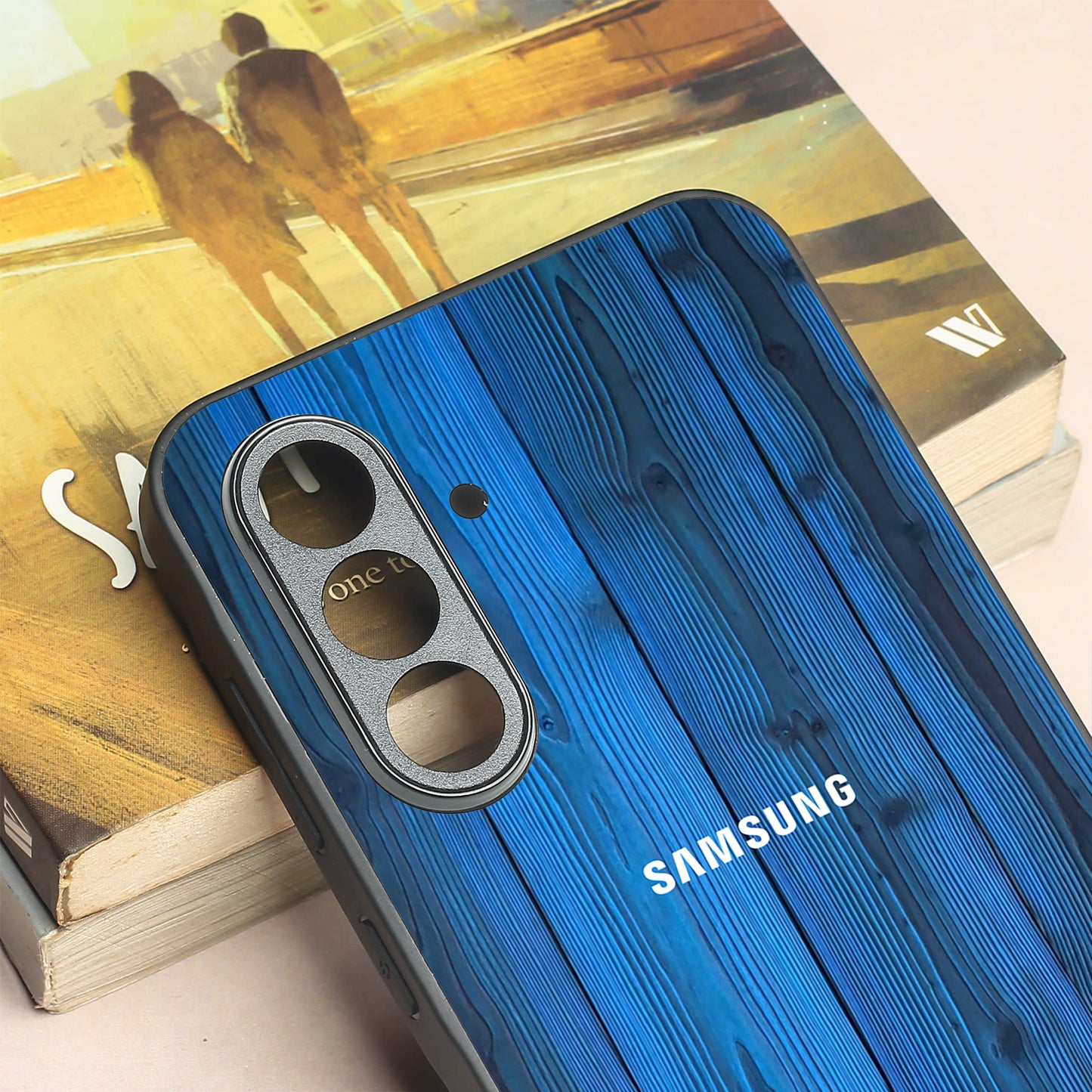 Indigo Planks metal back case for Samsung A56