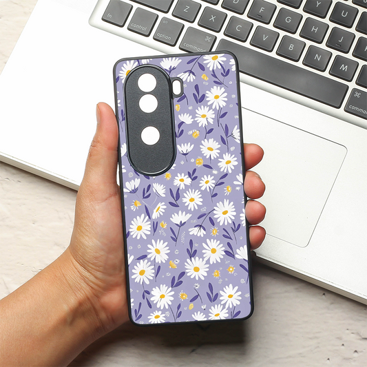 Lavender Daisies metal back case for Vivo V40e