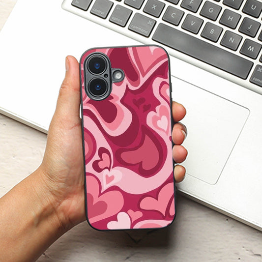 Valentine Wave metal back case for Apple Iphone 16 Plus