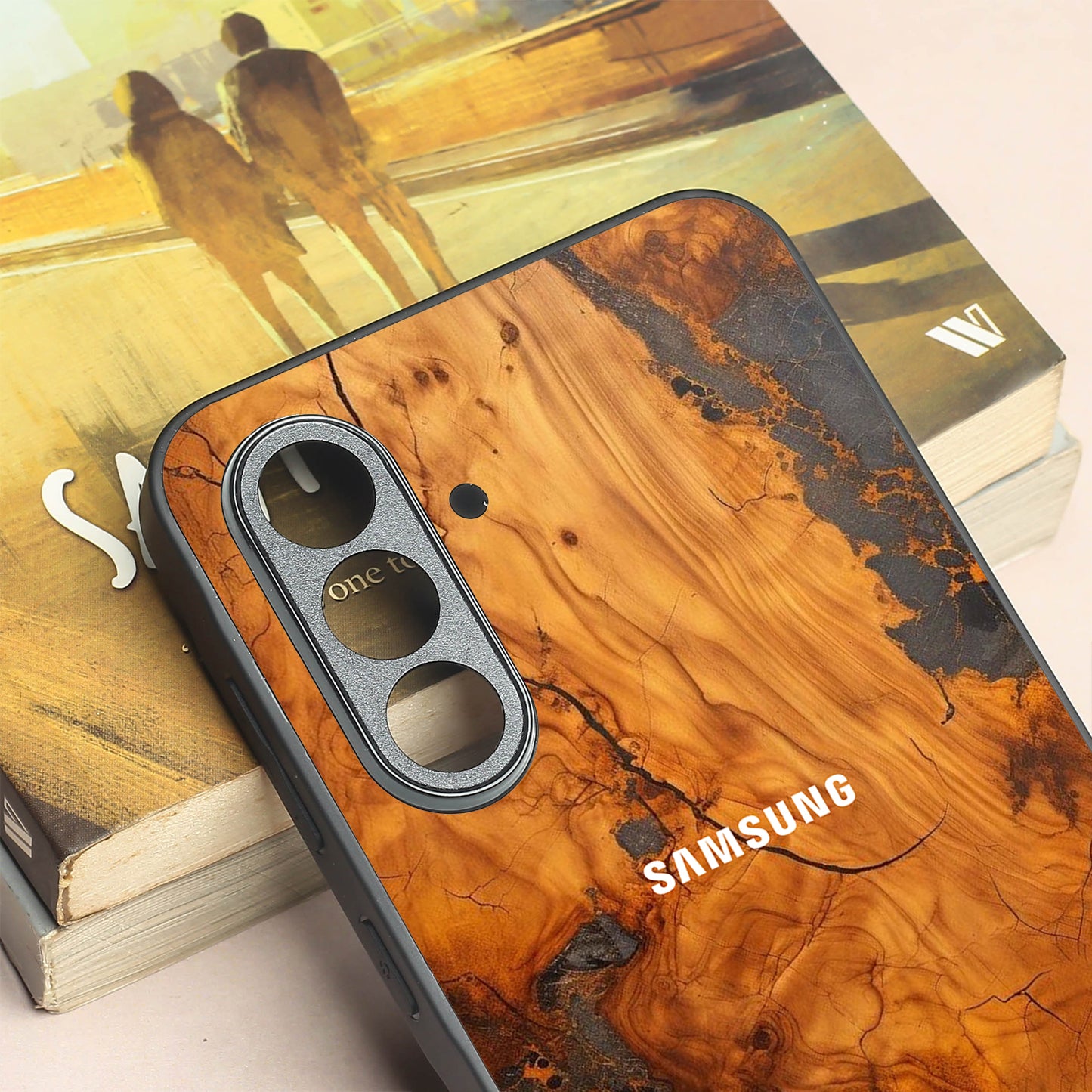 Lava Oak metal back case for Samsung A56