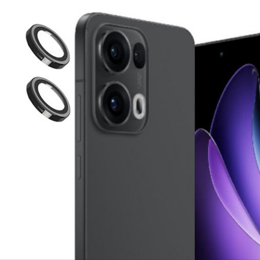 Black Metallic camera ring lens guard for Oppo Reno 13 Pro
