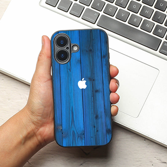 Indigo Planks metal back case for Apple Iphone 16