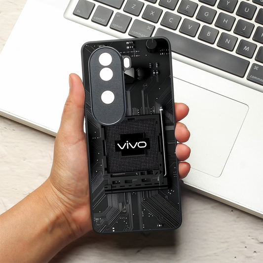 Microchip metal back case for Vivo V40e