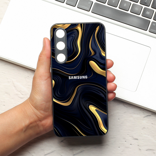 Noir Gold metal back case for Samsung S23 FE