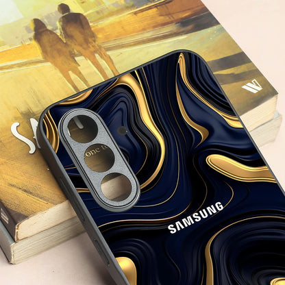 Noir Gold metal back case for Samsung A56