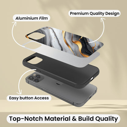 Lava Oak metal back case for Samsung S24 Plus