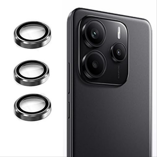 Black Metallic camera ring lens guard for Redmi Note 14