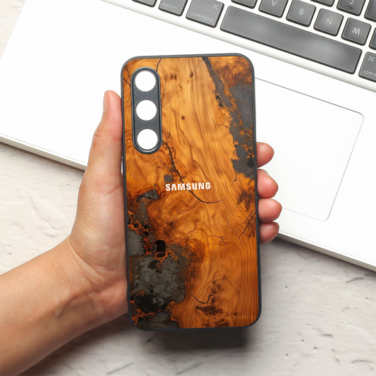 Lava Oak metal back case for Samsung S23 FE