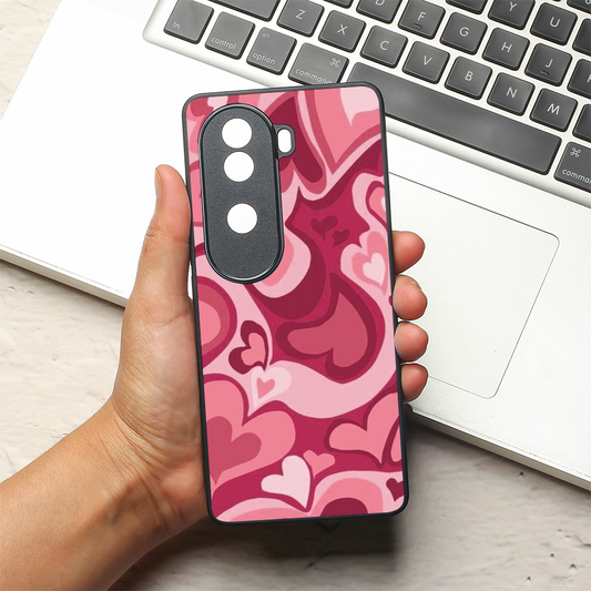 Valentine Wave metal back case for Vivo V40e