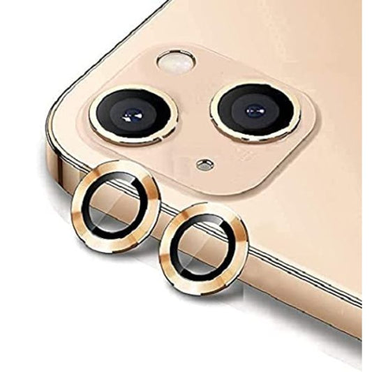 Golden Metallic camera ring lens guard for Apple iphone 13 Mini