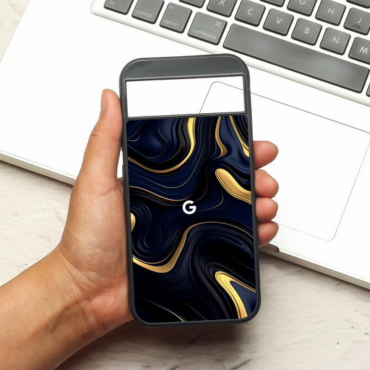 Noir Gold metal back case for Google Pixel 8