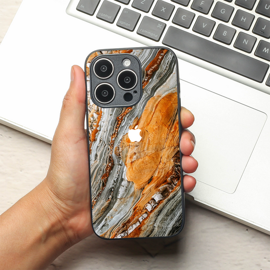 Sienna Marble metal back case for Apple Iphone 13 Pro Max
