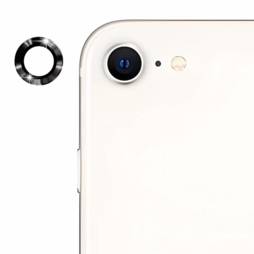 Black Metallic camera ring lens guard for Apple iphone 16e