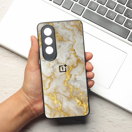 Gold Vein Glory metal back case for Oneplus Nord CE 4