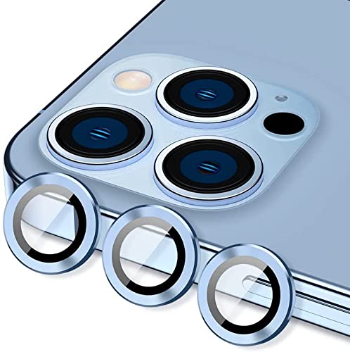 Sierra Blue Metallic camera ring lens guard for Apple iphone 14 Pro
