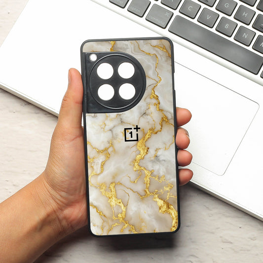 Gold Vein Glory metal back case for Oneplus 11R
