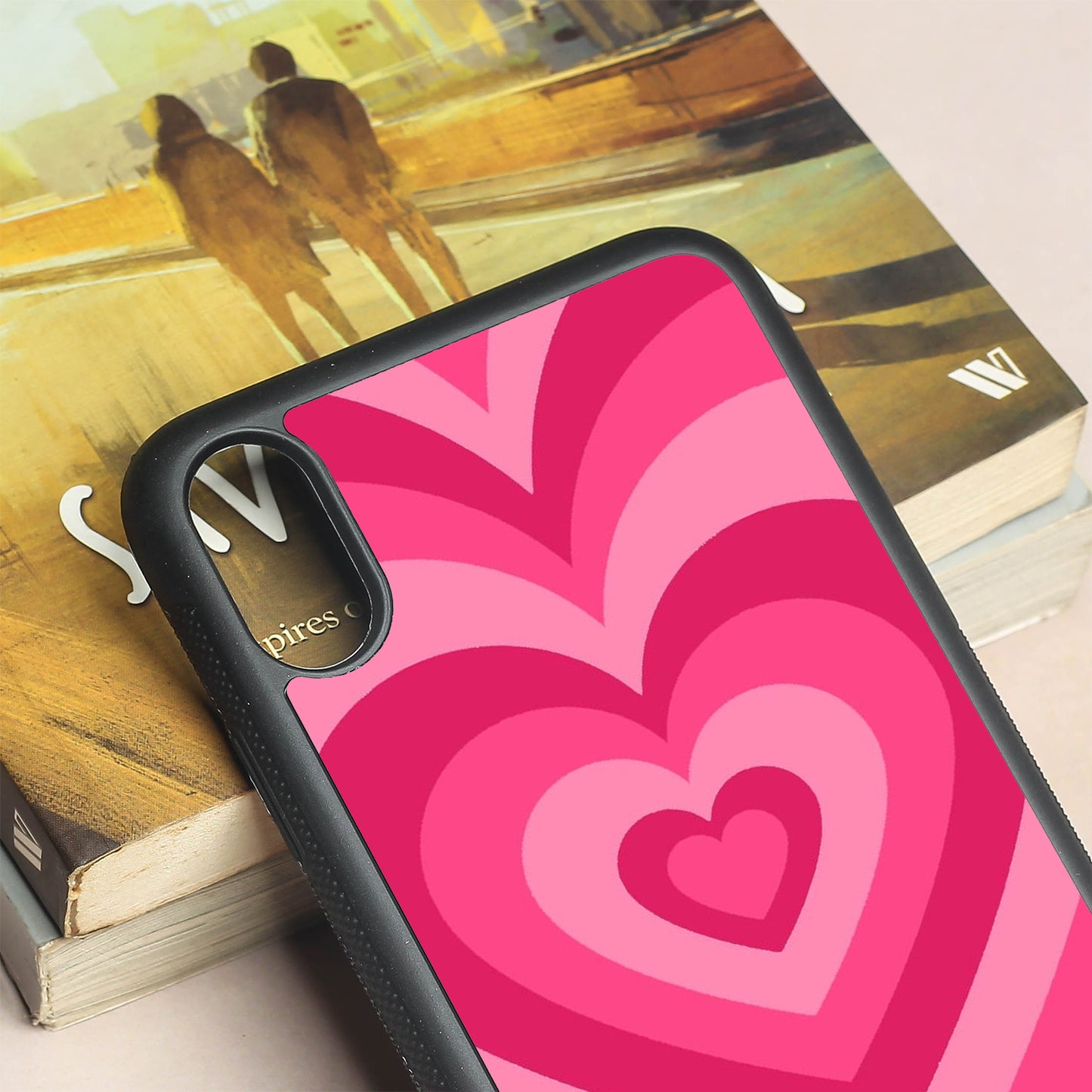 Retro Love metal back case for Apple Iphone Xs Max
