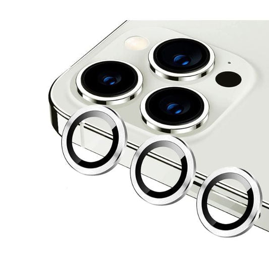 Silver Metallic camera ring lens guard for Apple iphone 14 Pro