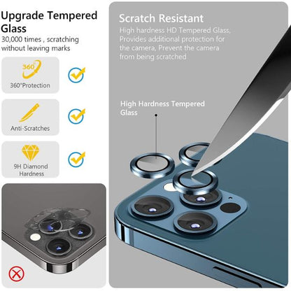 Golden Metallic camera ring lens guard for Apple iphone 15 Pro