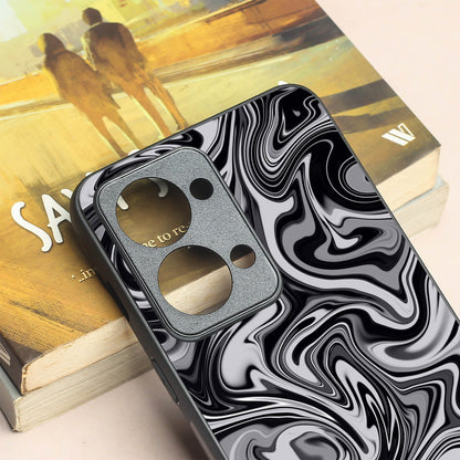 Blackout Marble metal back case for Oneplus Nord 2T