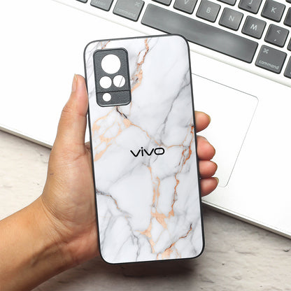 Copper Luxe Marble metal back case for Vivo V21