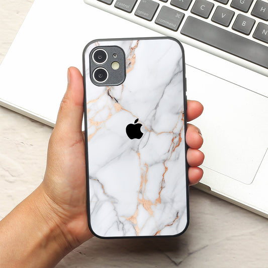 Copper Luxe Marble metal back case for Apple Iphone 11