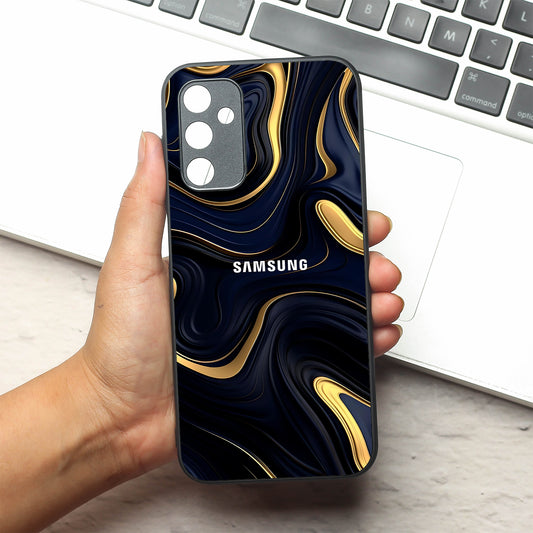 Noir Gold metal back case for Samsung A14