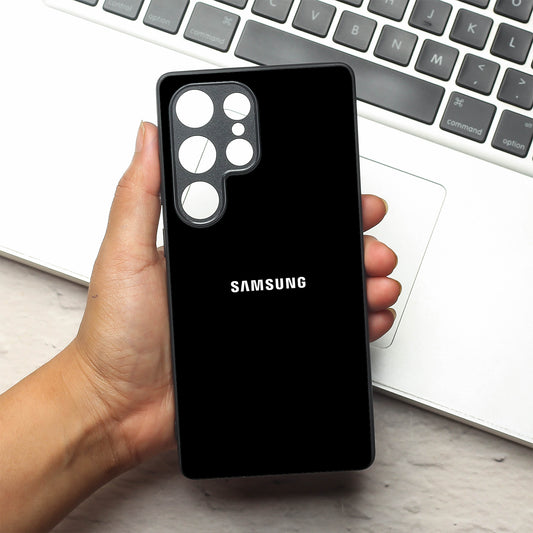 Black metal back case for Samsung S25 Ultra