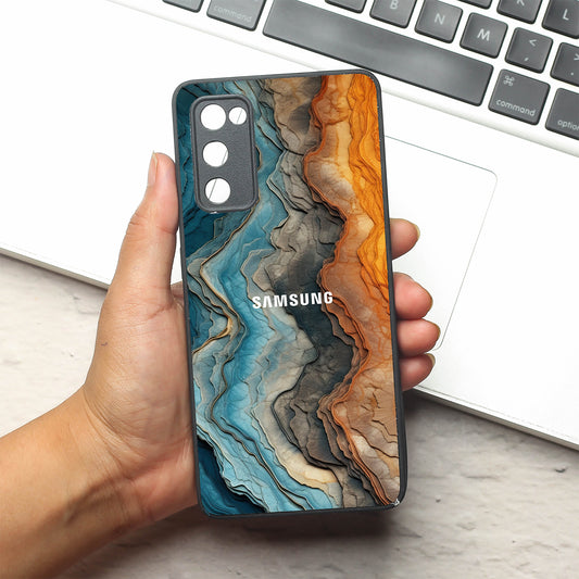 Layered Marble metal back case for Samsung S20 FE